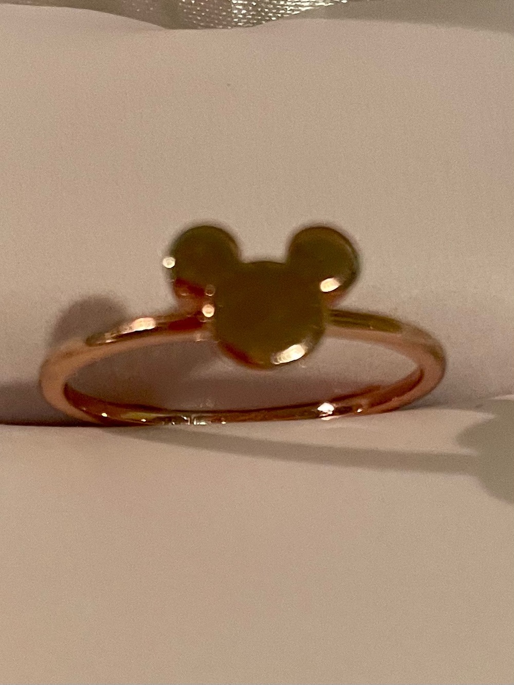 Disney x Pura Visa Rose gold-tone Mickey Ring